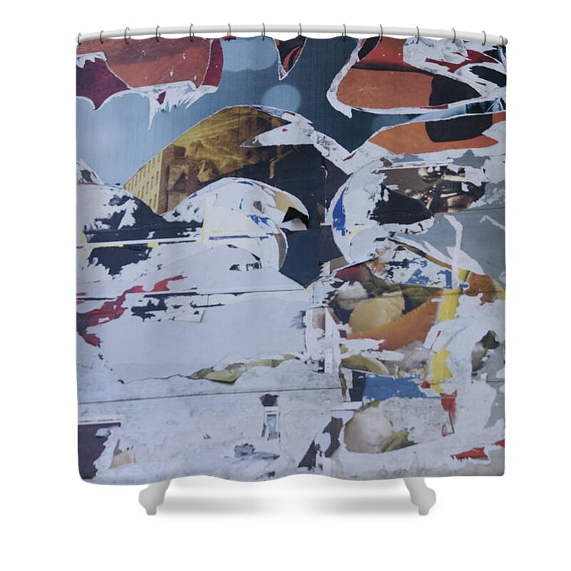 Collage Shower Curtain featuring the mixed media Soho Dreams by Jose Rojas