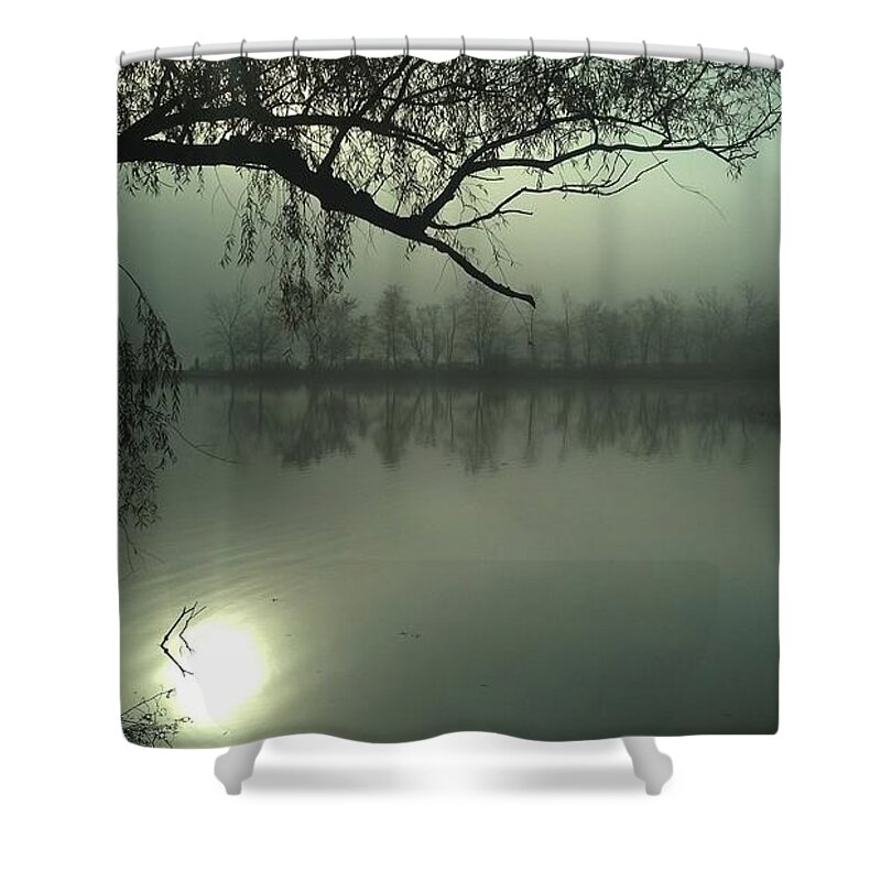 Fog Shower Curtain featuring the photograph Solitude by Joe Faherty