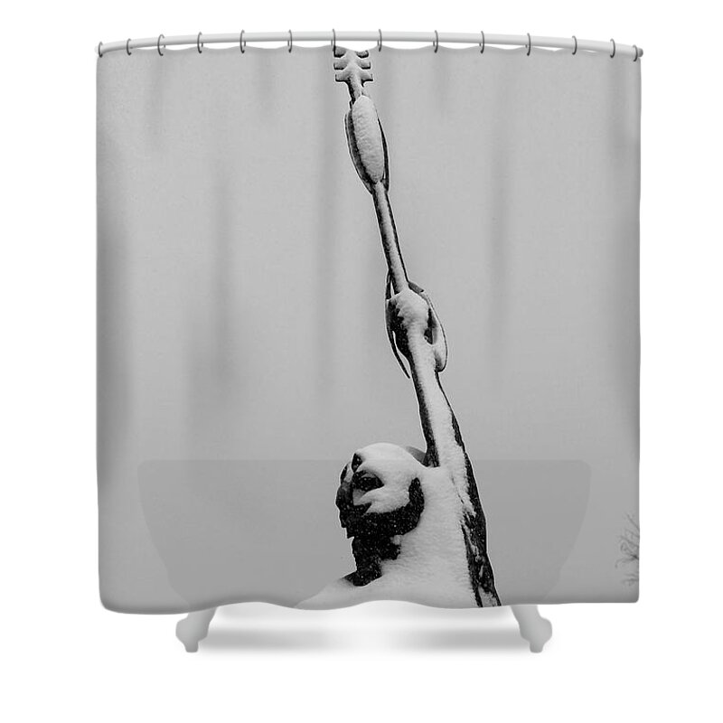 Jon Burch Shower Curtain featuring the photograph Screw Winter by Jon Burch Photography