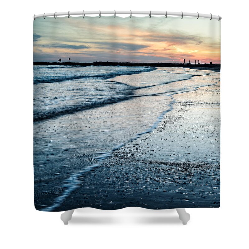 Galveston Shower Curtain featuring the photograph Some wave action by Silvio Ligutti