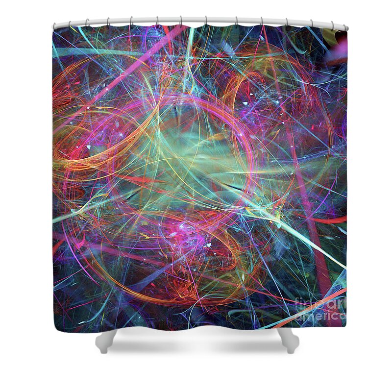 Soul Shower Curtain featuring the digital art Sonogram Of The Soul by Margie Chapman