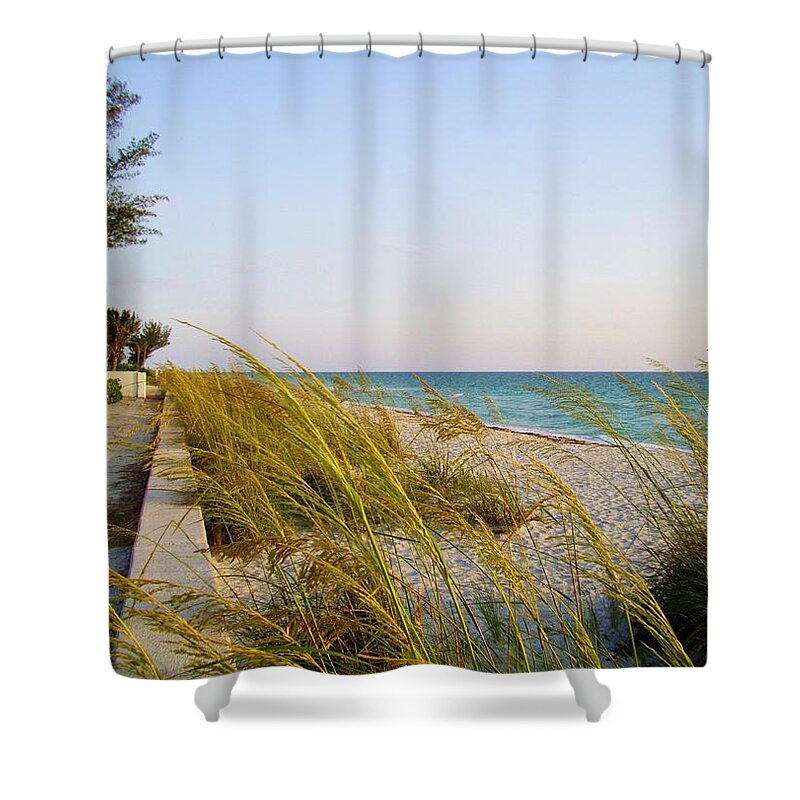 South Shower Curtain featuring the photograph South Florida Living by Cynthia Guinn
