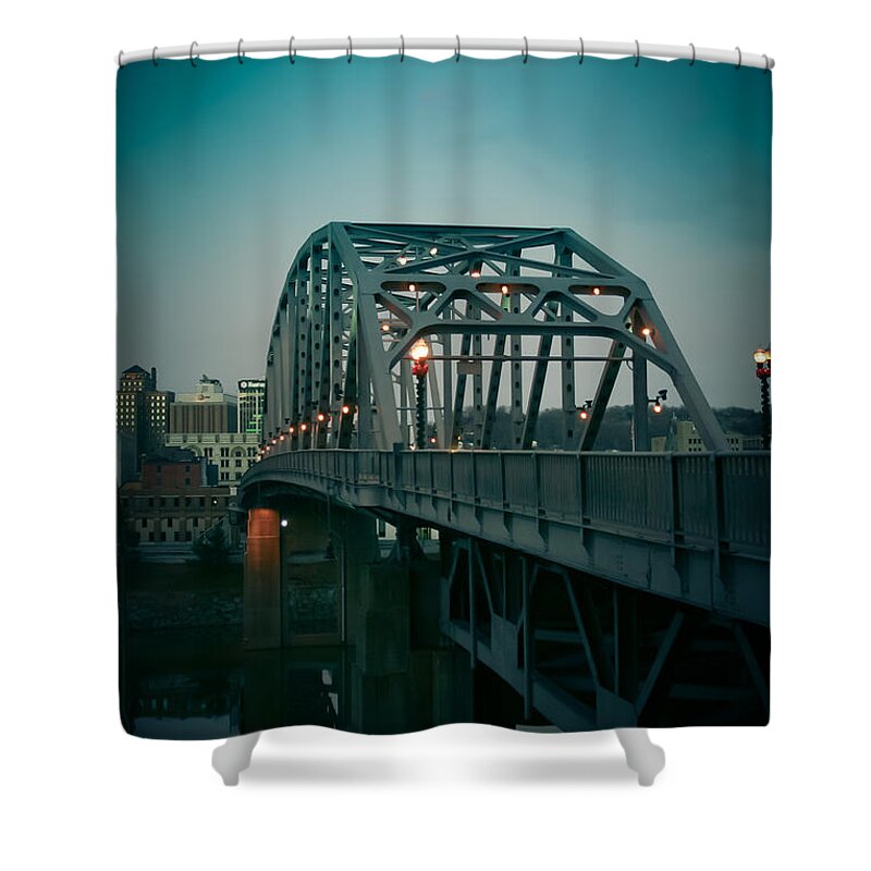 Southside Shower Curtain featuring the photograph Southside Bridge by Shane Holsclaw