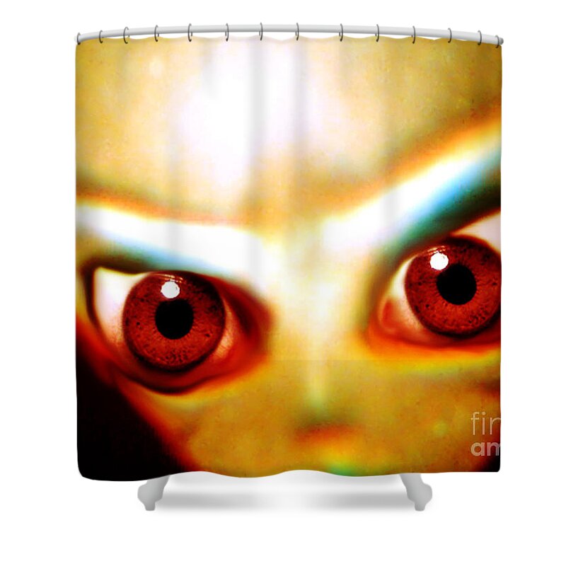 Alien Shower Curtain featuring the photograph Space Alien by John Chumack