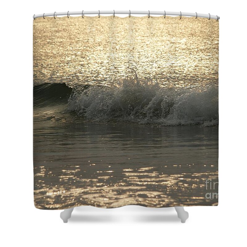 Sunrise Shower Curtain featuring the photograph Sparkling Sea in Hunting Island Dawn by Anna Lisa Yoder
