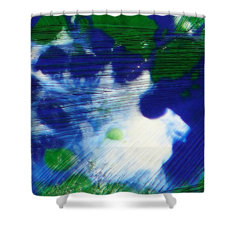 Ice-painting Shower Curtain featuring the photograph Spectre by Chris Sotiriadis