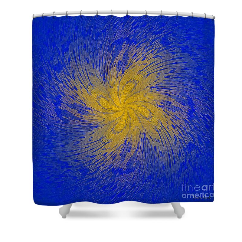 Spin Cycle-no2 Shower Curtain featuring the digital art Spin Cycle-no2 by Darla Wood