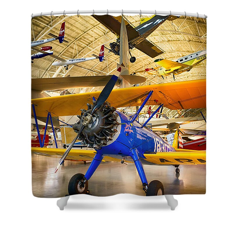 Airplane Shower Curtain featuring the photograph Spirit of Tuskegee by Jerry Fornarotto
