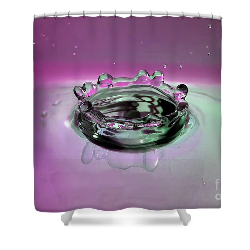Purple Shower Curtain featuring the photograph Splash of Purple by Rick Kuperberg Sr