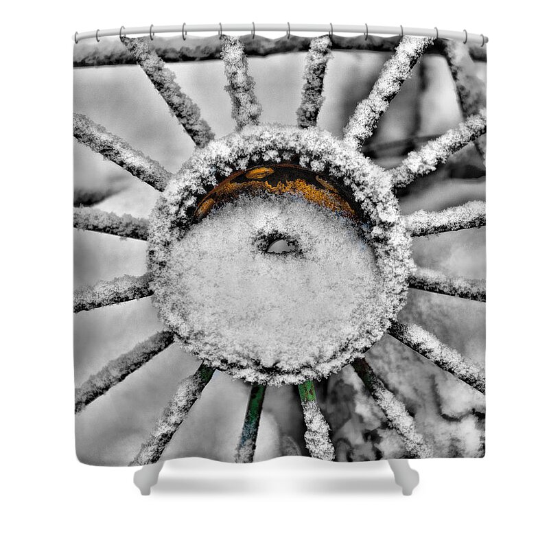 Selective Coloring Shower Curtain featuring the photograph Spoken by Paul Freidlund