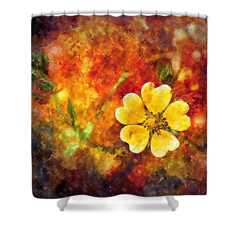 Wild Shower Curtain featuring the painting Spring Color by Rick Mosher