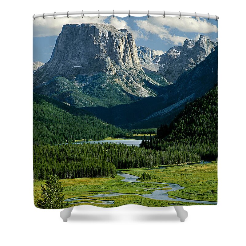 Squaretop Mountain Shower Curtain featuring the photograph Squaretop Mountain 3 by Ed Cooper Photography