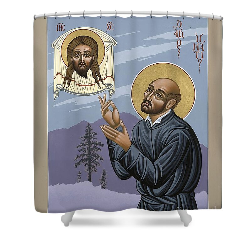 St. Ignatius Shower Curtain featuring the painting St. Ignatius Amidst Alaska 141 by William Hart McNichols