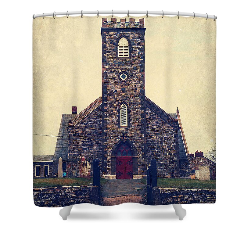 St Paul's Shower Curtain featuring the photograph St. Paul's Anglican Church by Zinvolle Art