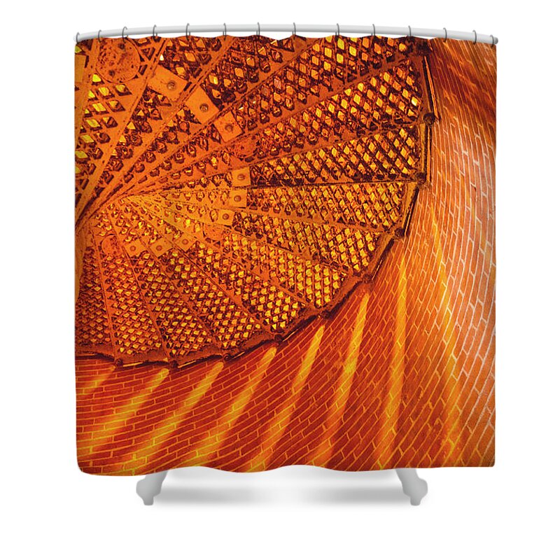 Bob And Nancy Kendrick Shower Curtain featuring the photograph Staircase Abstract by Bob and Nancy Kendrick
