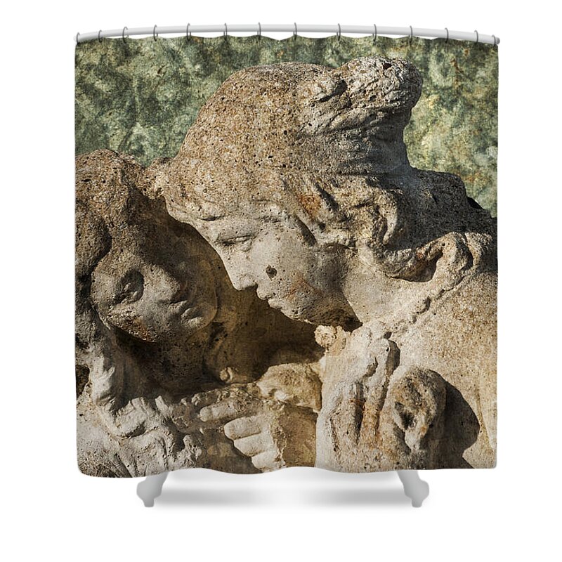Romeo And Juliet Shower Curtain featuring the photograph Star Crossed Lovers by Steve Purnell