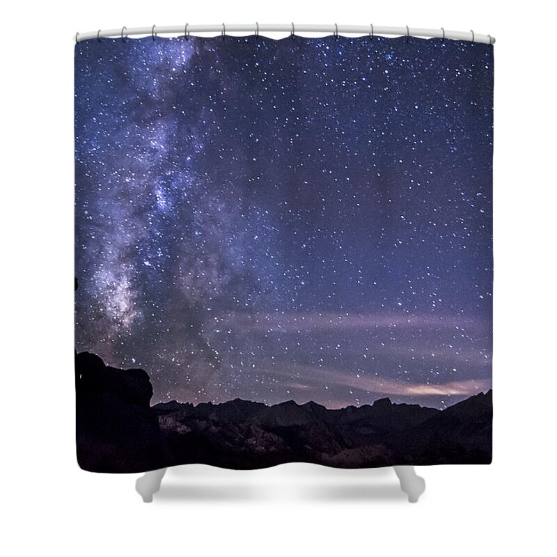 Night Shower Curtain featuring the photograph Starry Night by Cat Connor