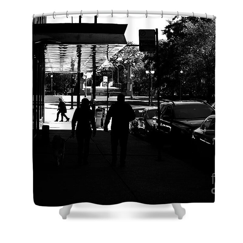 Photograph Shower Curtain featuring the photograph Stealing Time by Frank J Casella