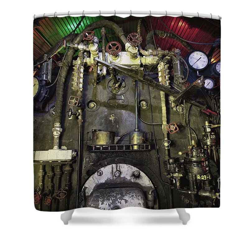 Steam Locomotive Shower Curtain featuring the photograph Steam Locomotive Engine by Keith Kapple