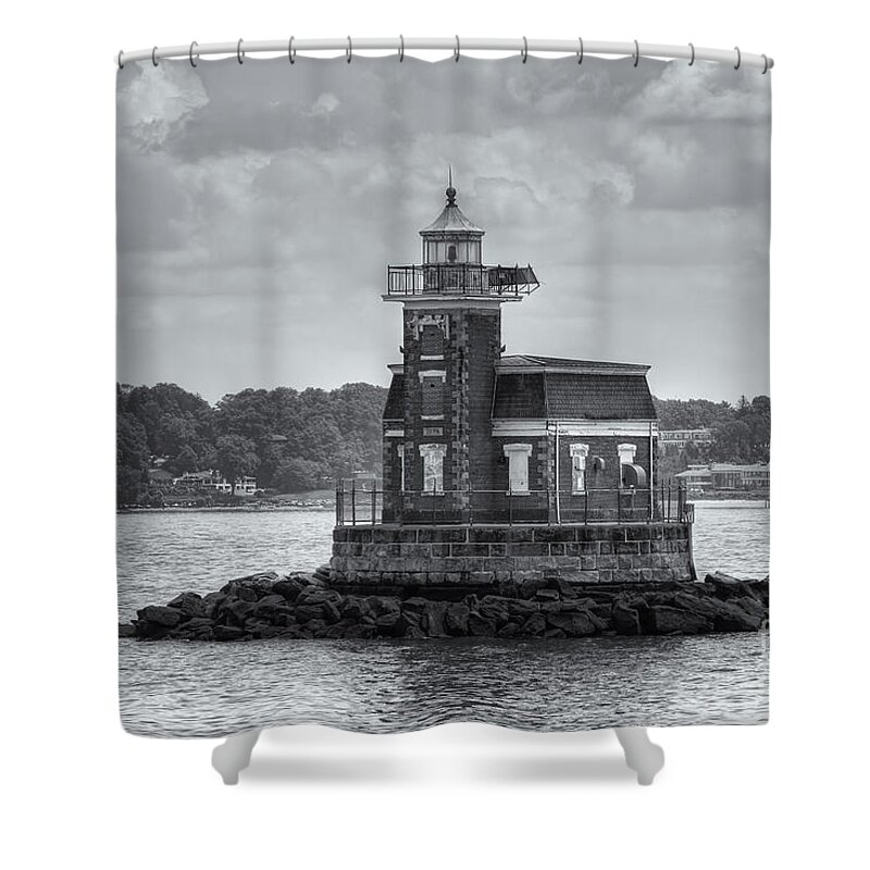 Clarence Holmes Shower Curtain featuring the photograph Stepping Stones Lighthouse II by Clarence Holmes