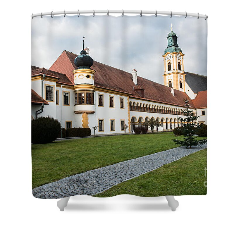 Austria Shower Curtain featuring the photograph Stift Reichersberg by Hannes Cmarits