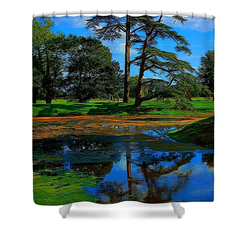 Reflection Shower Curtain featuring the photograph Still Lake by Ron Harpham