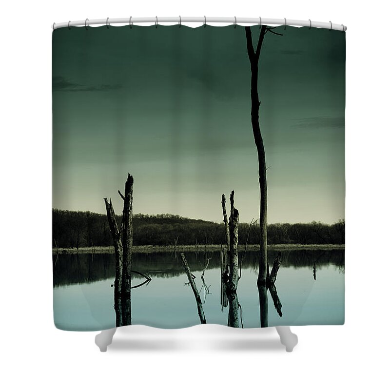 Stillness Shower Curtain featuring the photograph Stillness by Shane Holsclaw