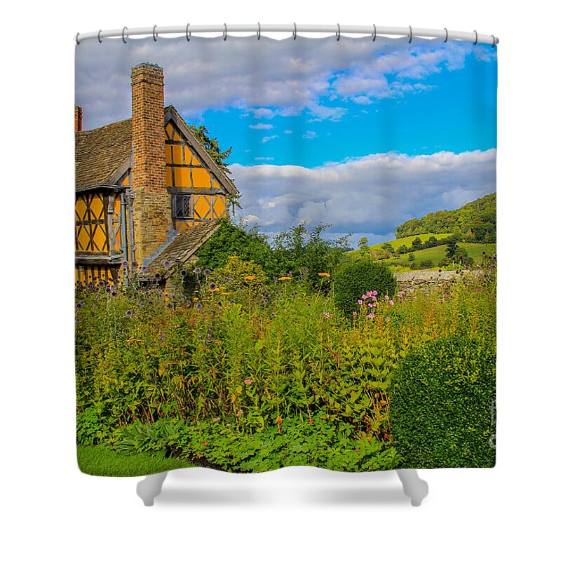 Castle Shower Curtain featuring the photograph Stokesay Castle by SnapHound Photography