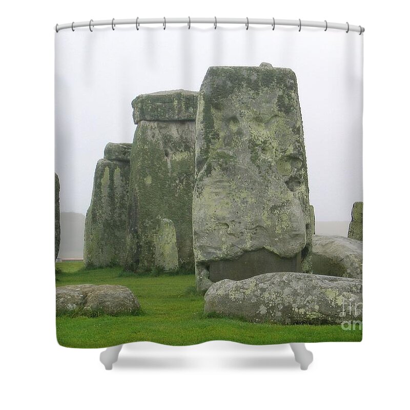 Stonehenge Shower Curtain featuring the photograph Stonehenge Detail by Denise Railey