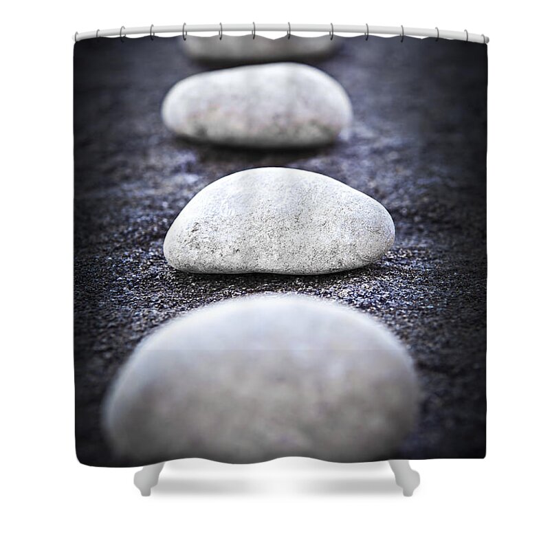 Stone Shower Curtain featuring the photograph Stones 1 by Elena Elisseeva