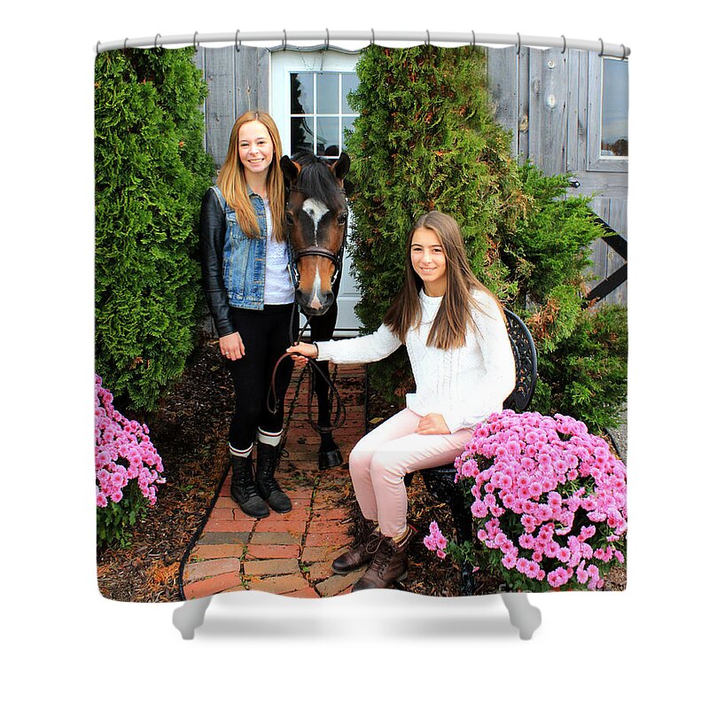  Shower Curtain featuring the photograph Stoney Fields 4 by Life With Horses