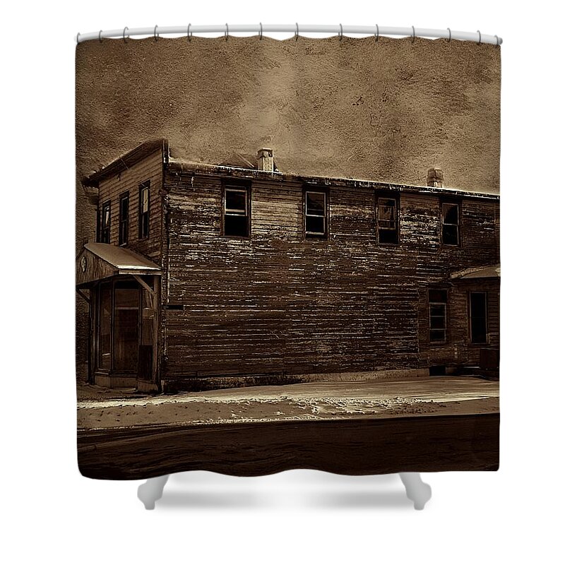 Snow Shower Curtain featuring the photograph Storm of 1888 by David Dehner