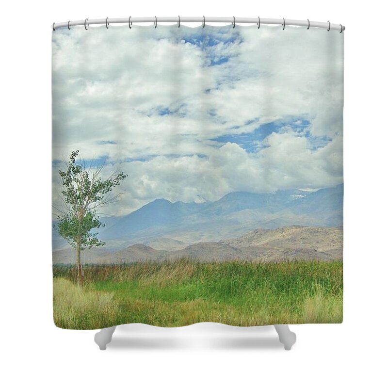 White Shower Curtain featuring the photograph Stormin by Marilyn Diaz