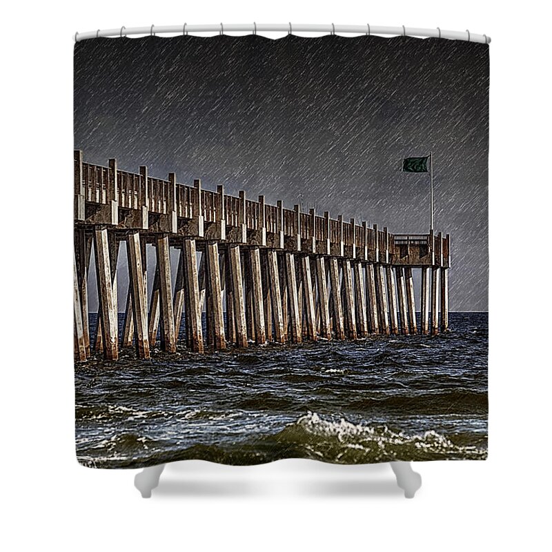 Sea Shower Curtain featuring the photograph Stormscape by Sennie Pierson