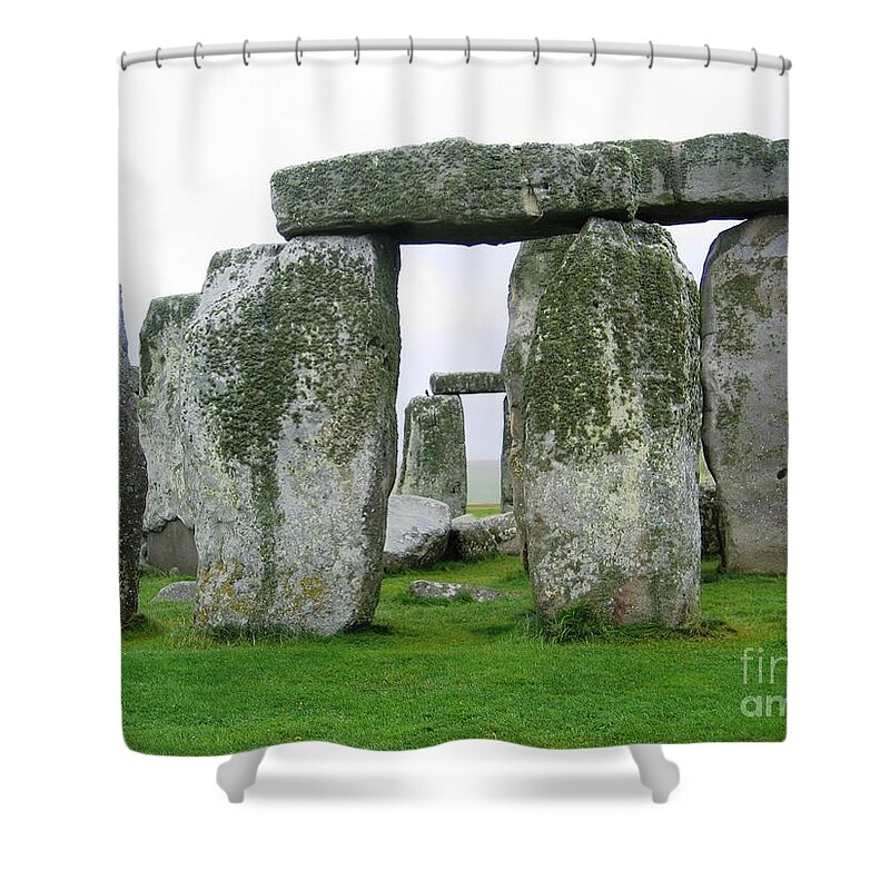 Stonehenge Shower Curtain featuring the photograph Straight Through by Denise Railey