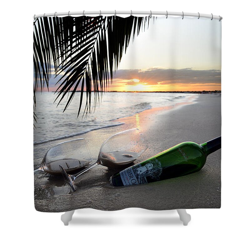 Wine Shower Curtain featuring the photograph Lost in Paradise by Jon Neidert