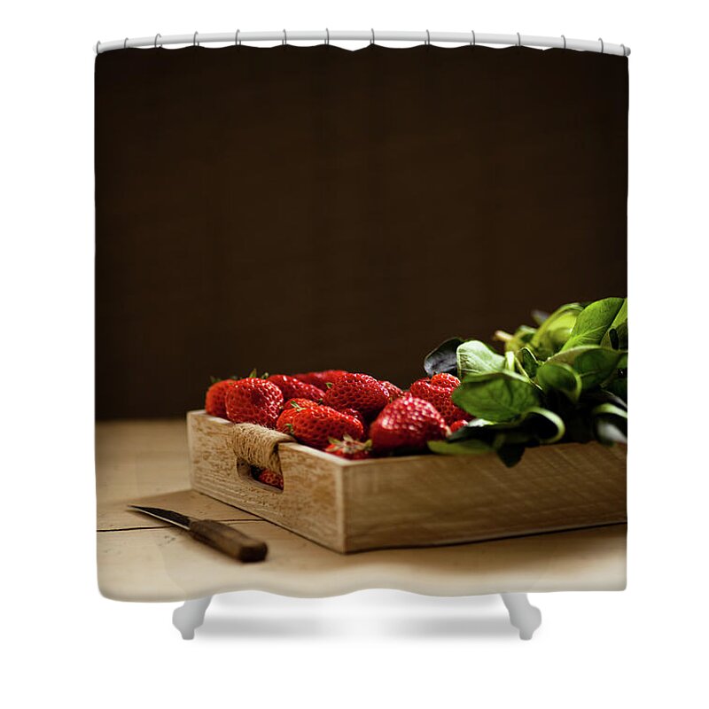 Beijing Municipality Shower Curtain featuring the photograph Strawberry And Cole by Feryersan
