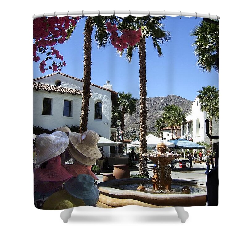 Market Shower Curtain featuring the photograph Street Market by Steve Ondrus