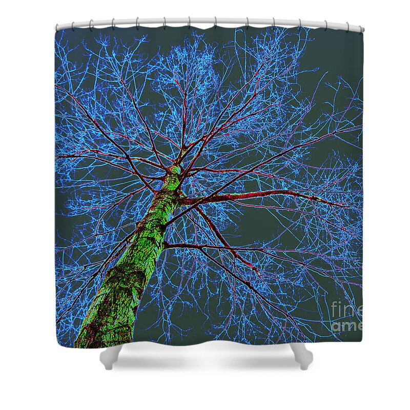 Landscape Shower Curtain featuring the photograph Struck by Adriana Zoon