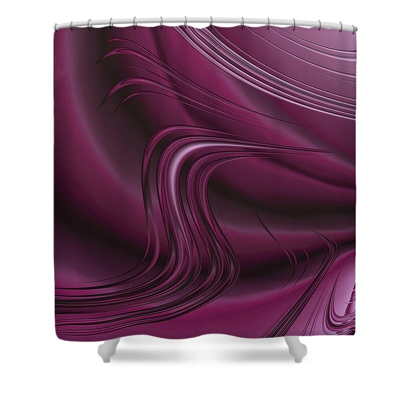 purple And Pink Floral abstract Design abstract Art Fashion women's Fashion girl's Fashion Flowers Shower Curtain featuring the photograph Sudden Passion by Bill Owen