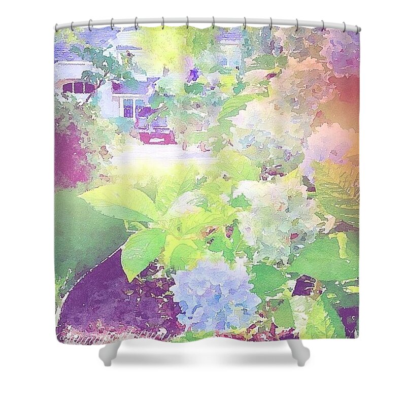 Summer Shower Curtain featuring the photograph Summer In My Garden #2 by Anna Porter