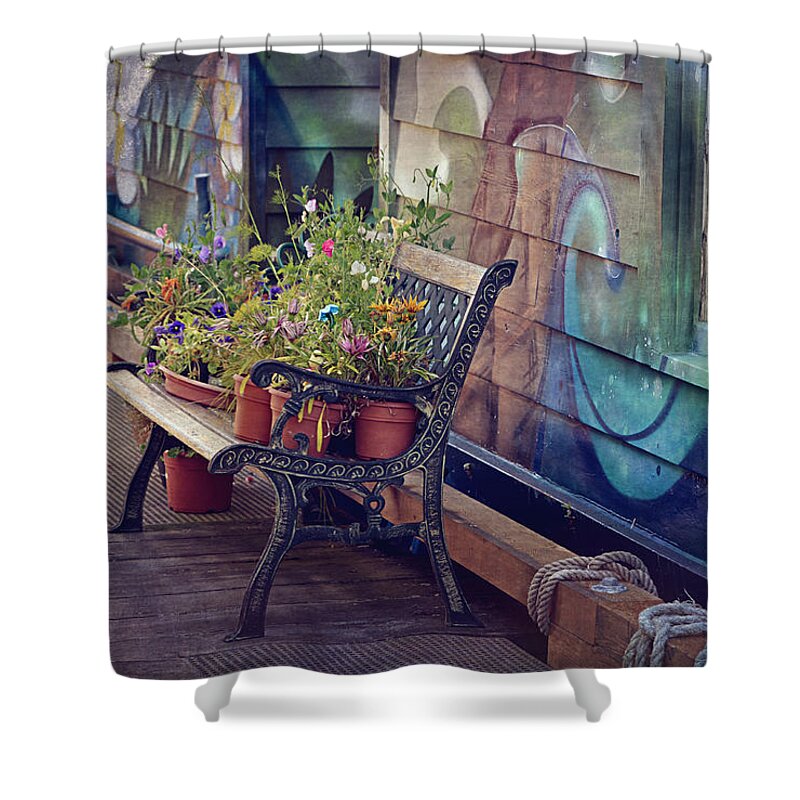 Fisherman's Wharf Shower Curtain featuring the photograph Summer Memories by Maria Angelica Maira