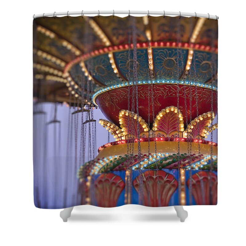 Carnival Shower Curtain featuring the photograph Summer Nights by Melanie Alexandra Price