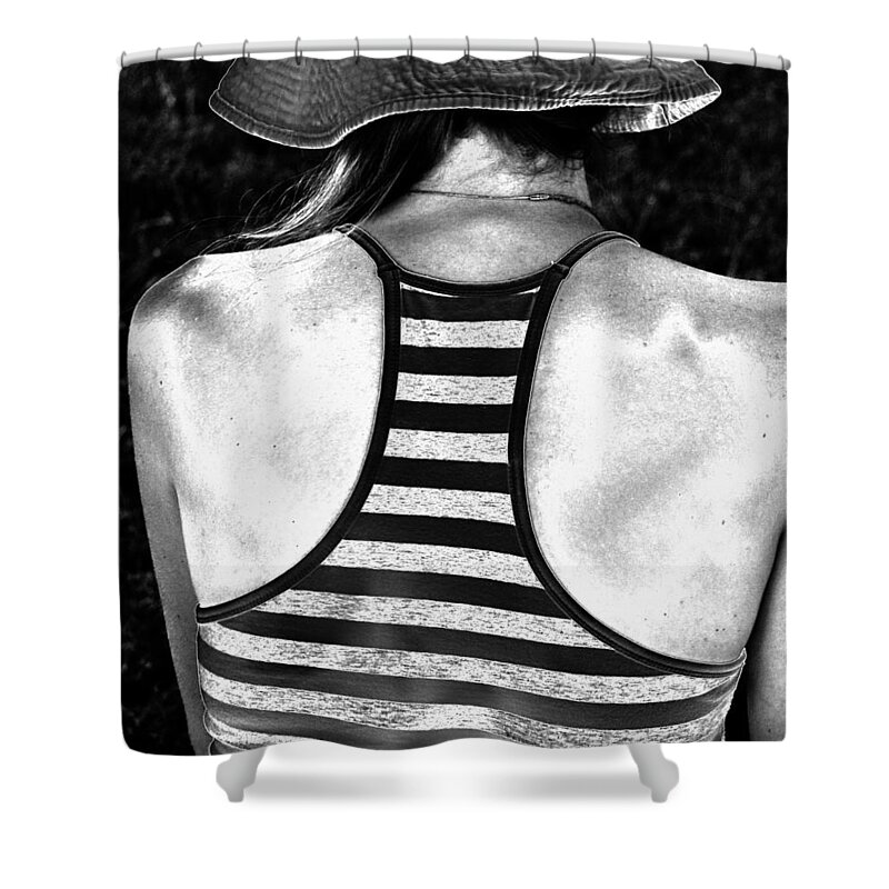 Sensuous Shower Curtain featuring the photograph Summer Stripes by Paul Schreiber