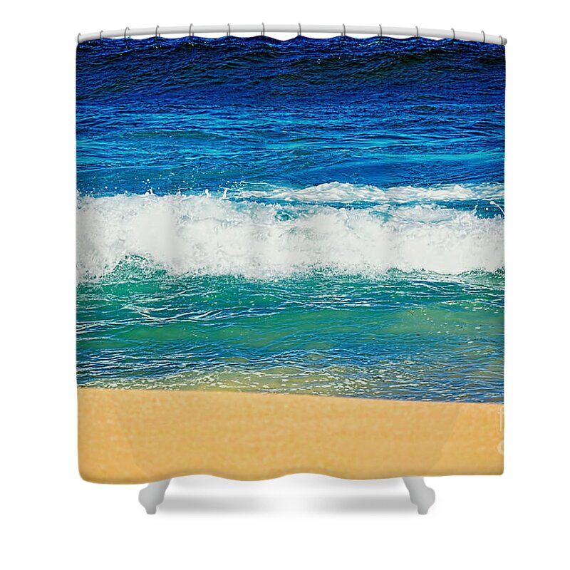 Photography Shower Curtain featuring the photograph Summertime - Bands of Color by Kaye Menner