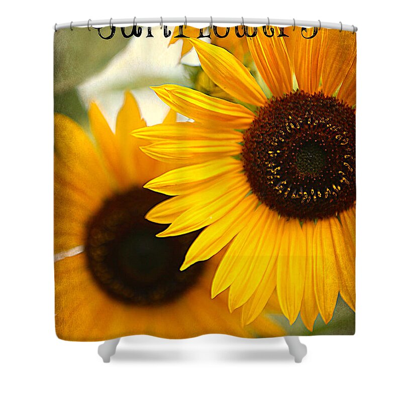 Sunflower Shower Curtain featuring the photograph Sunflowers Just for You by Carol Groenen