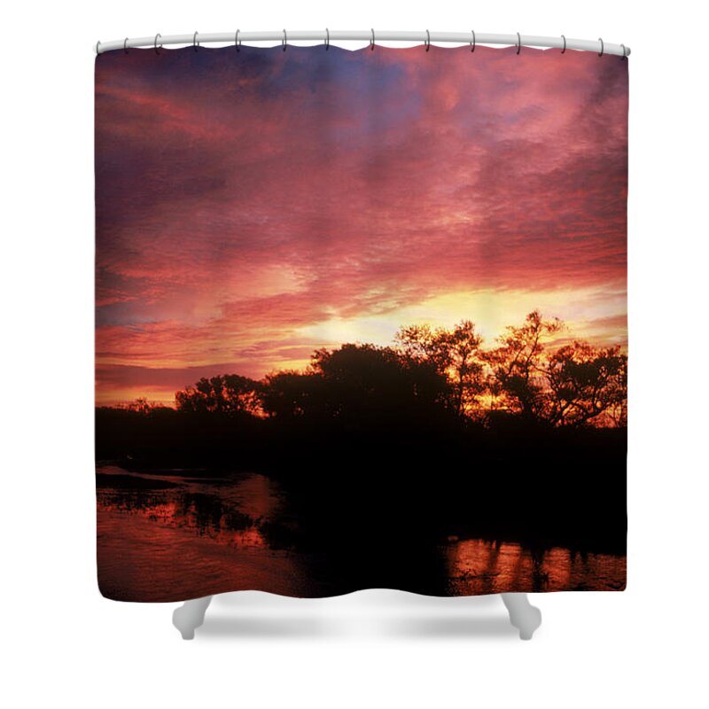 Astronomy Shower Curtain featuring the photograph Sunrise by Dan Guravich