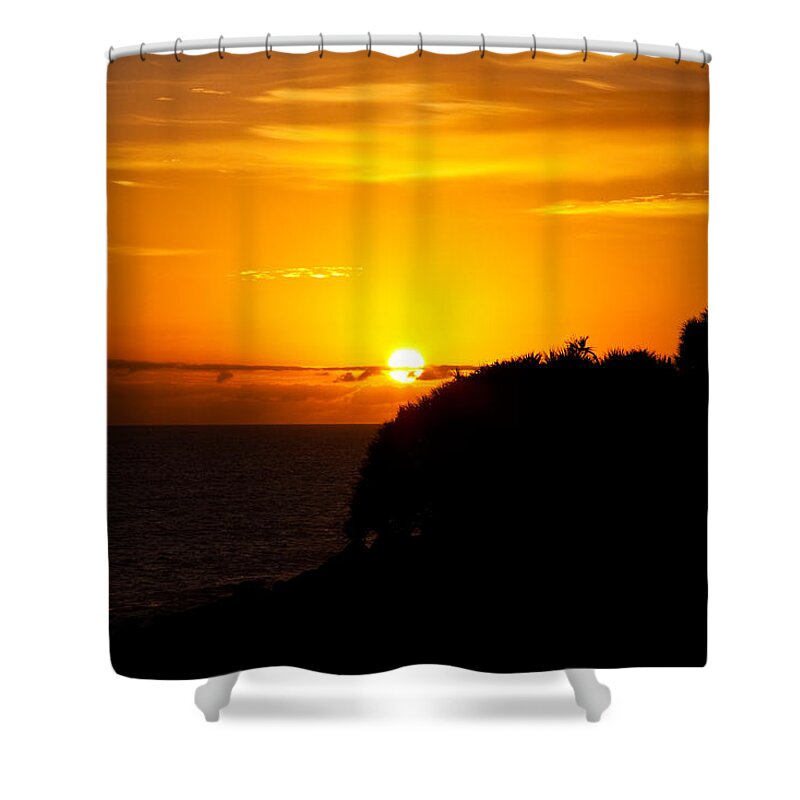 Sun Shower Curtain featuring the photograph Sunrise by Darren Burton
