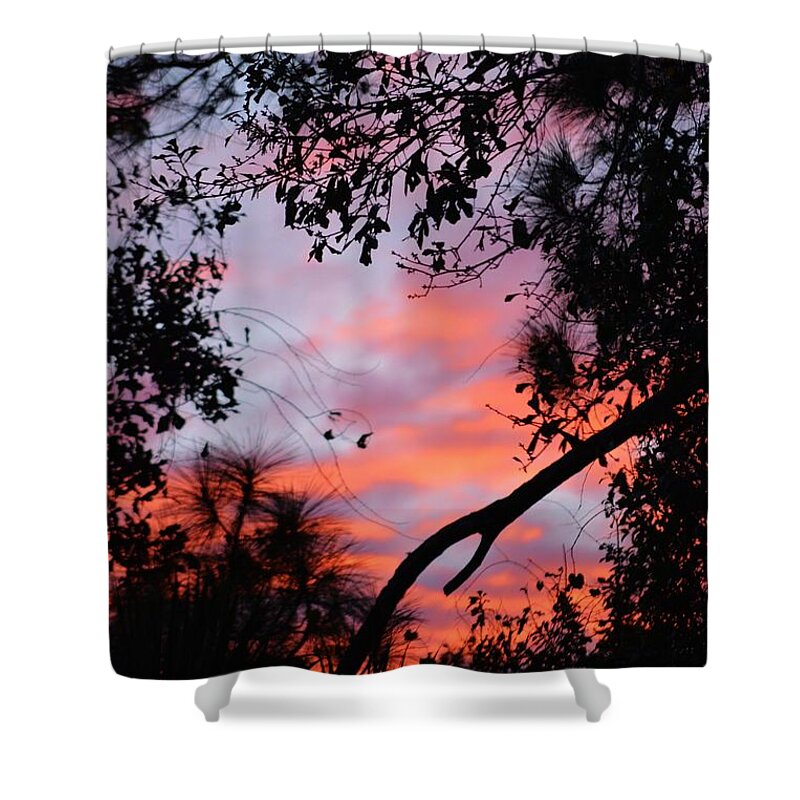 Sunset Shower Curtain featuring the photograph Sunset 16 by Tamara Michael