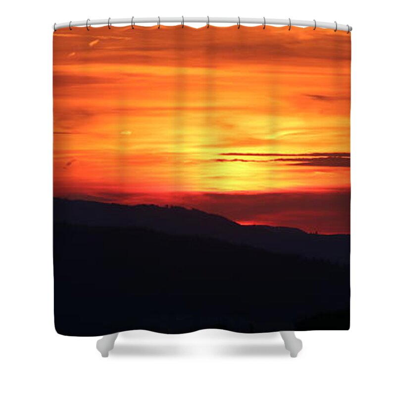 Sunset Shower Curtain featuring the photograph Sunset by Amanda Mohler